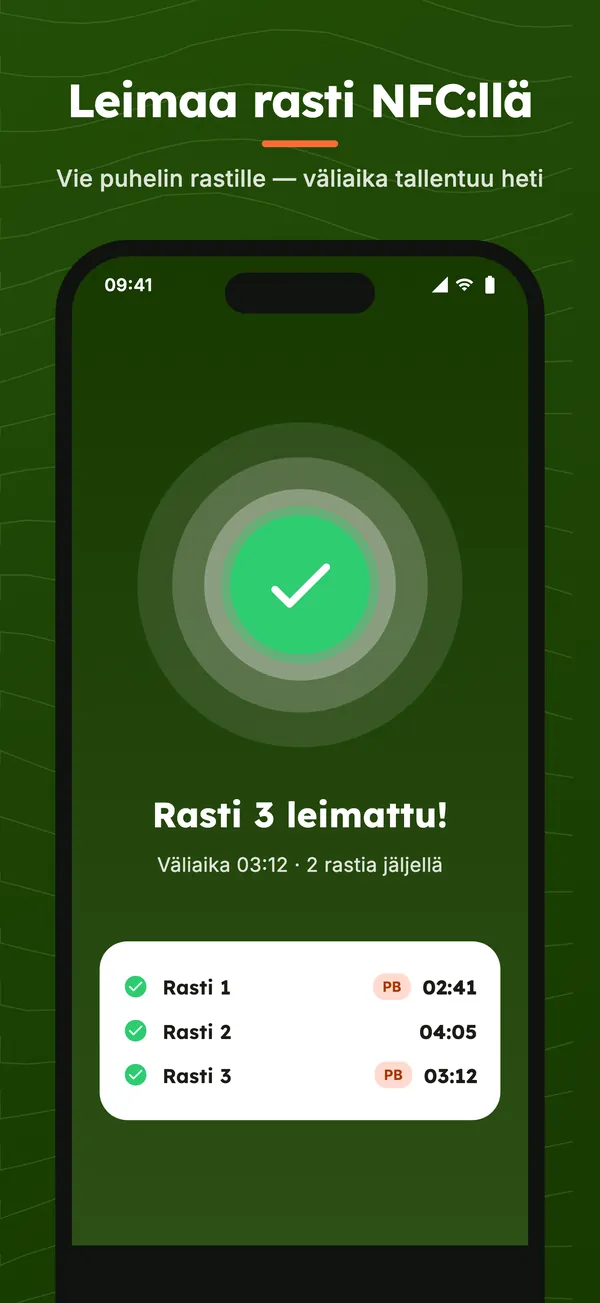 Rasti leimattu NFC:llä